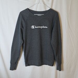 Champion Women's Dark Gray Crewneck Sweater